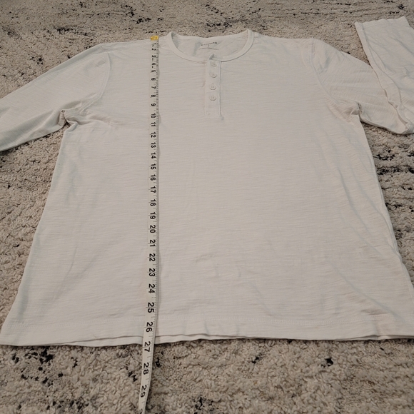 🆕️2 for 20🆕️Expess Mens Lightweight Cotton Henley Fitted Shirt Roll Up Sleeves - Picture 7 of 7